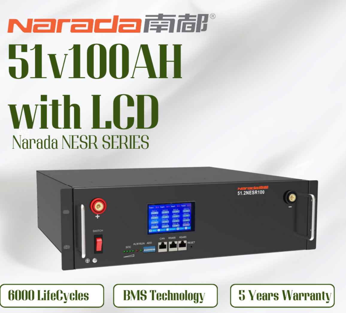 Narada Lithium Battery 51v100AH LCD