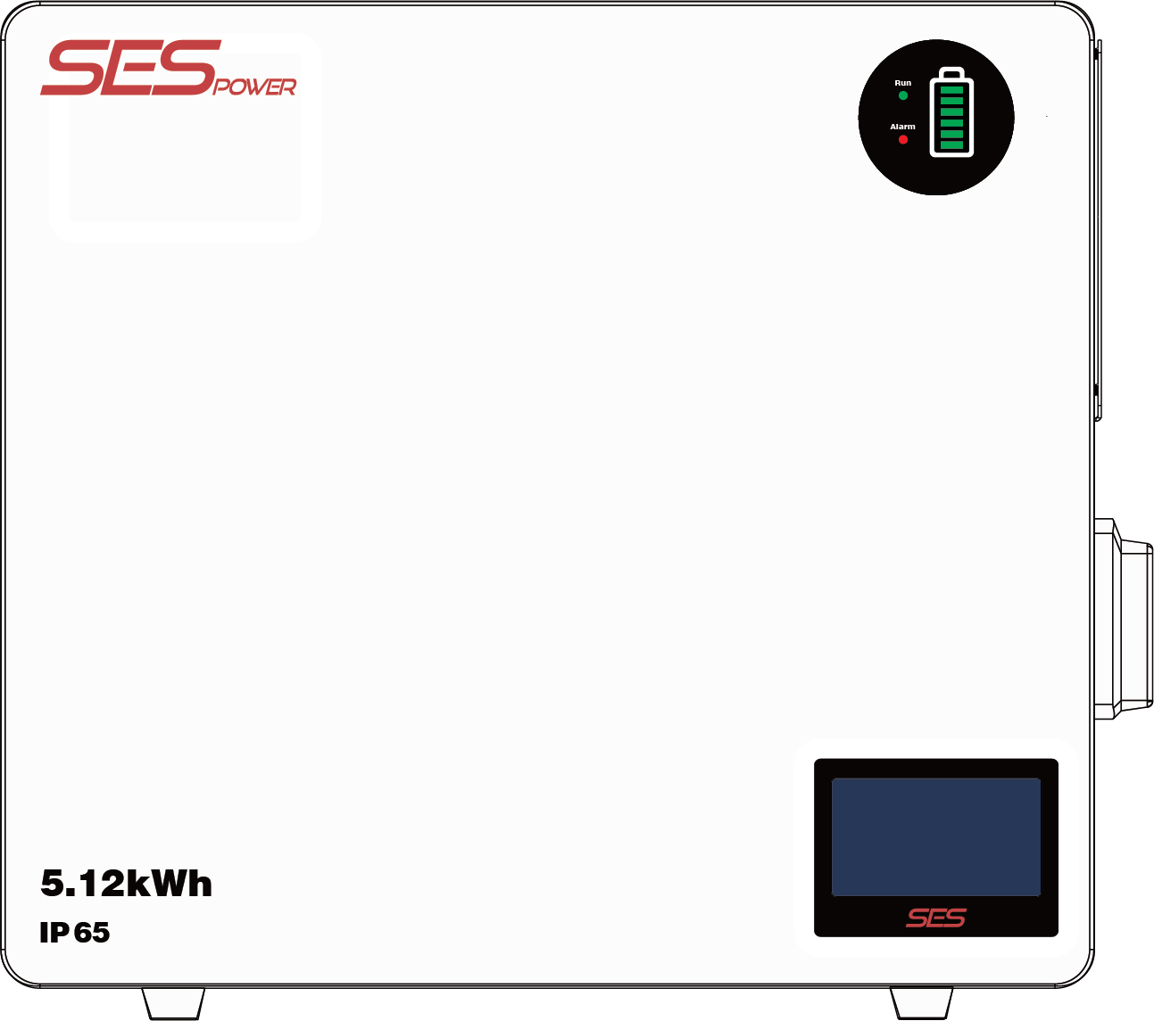 SES power 5kw IP65 Lithium Battery 51v100Ah